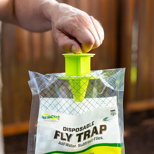 FlyDrop 3 Pack - Outdoor Disposable Hanging Fly Traps