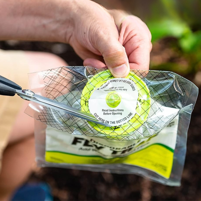 FlyDrop 3 Pack - Outdoor Disposable Hanging Fly Traps