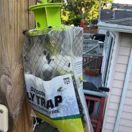 FlyDrop 3 Pack - Outdoor Disposable Hanging Fly Traps