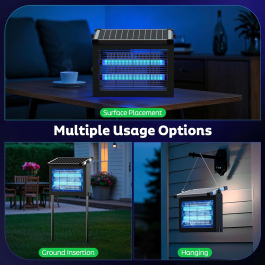 GroundGuard Sentinel — Solar Bug Zapper