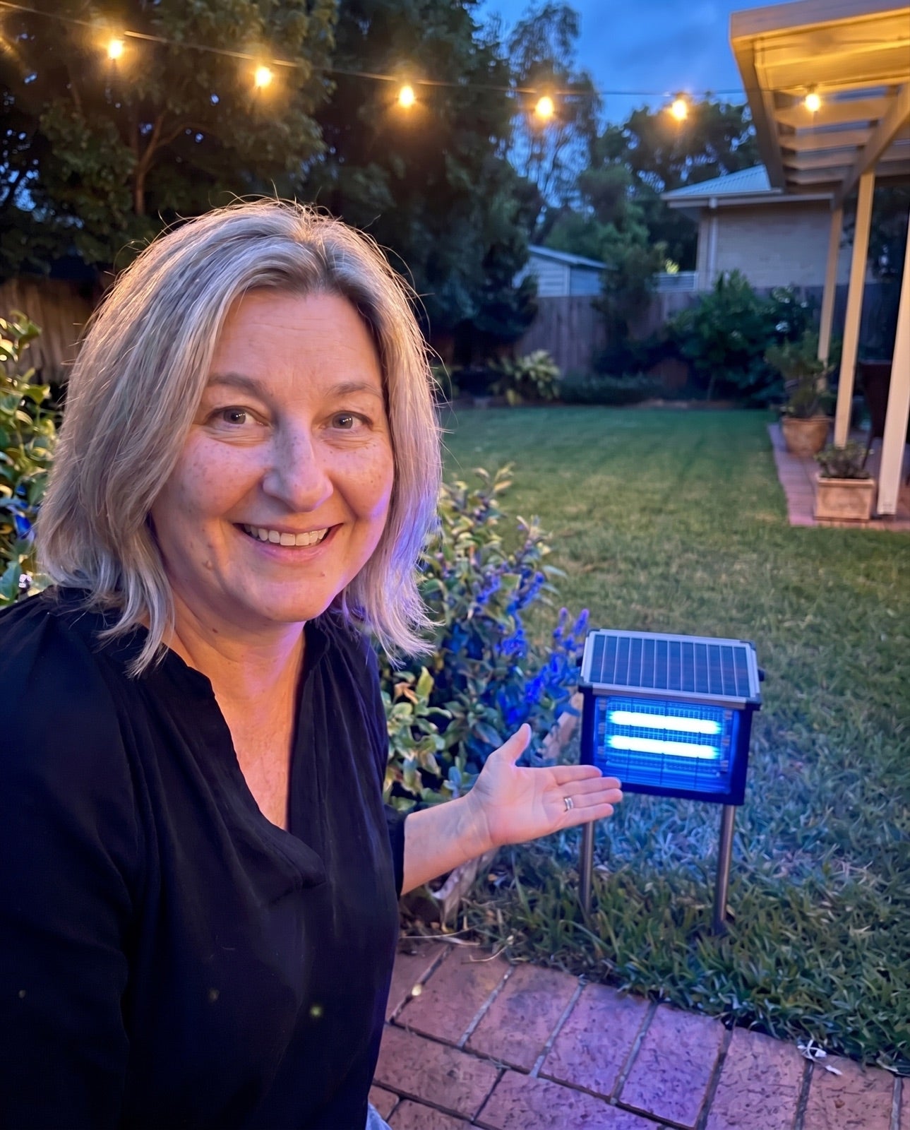 Lisa M. with their GroundGuard